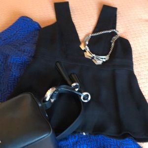 Chelsea 28 size small sleeveless top with peplum